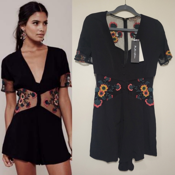 NWT- XS Elenora Romper- For Love and Lemons - Picture 1 of 13